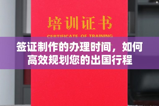 南溪签证制作的办理时间，如何高效规划您的出国行程