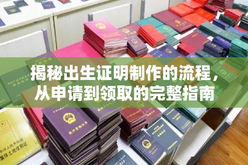 南溪揭秘出生证明制作的流程，从申请到领取的完整指南